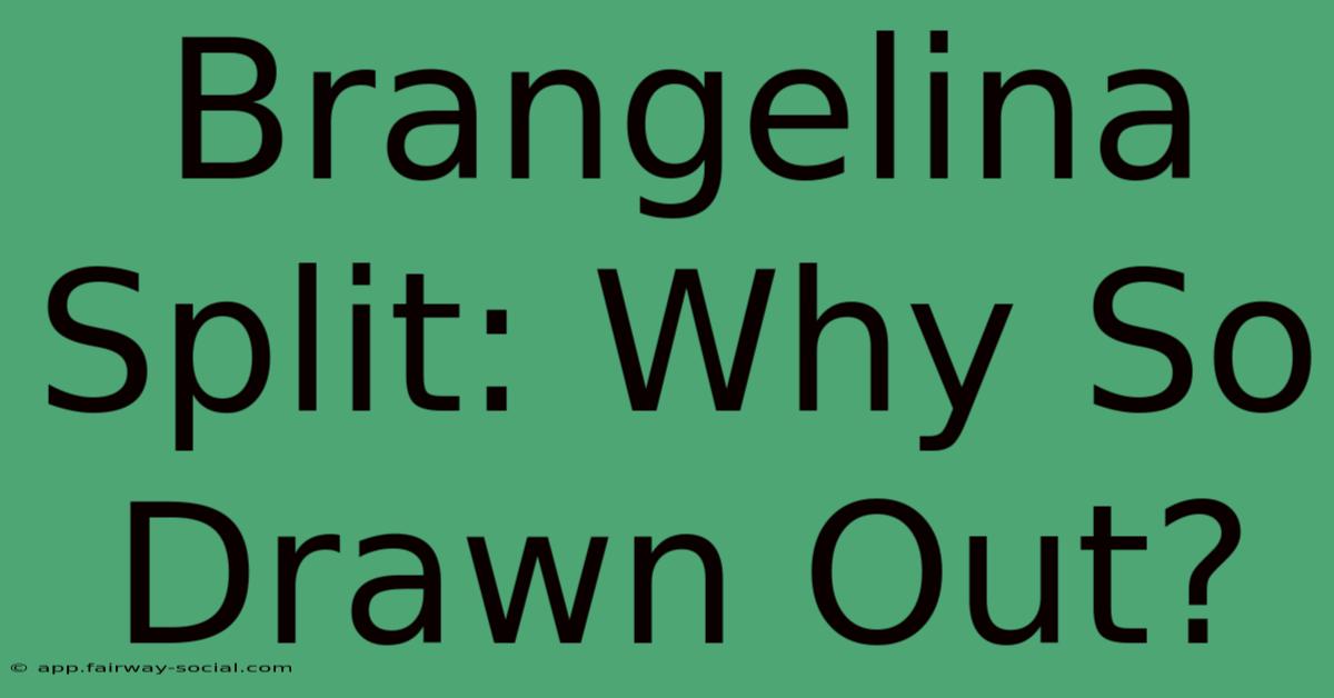 Brangelina Split: Why So Drawn Out?