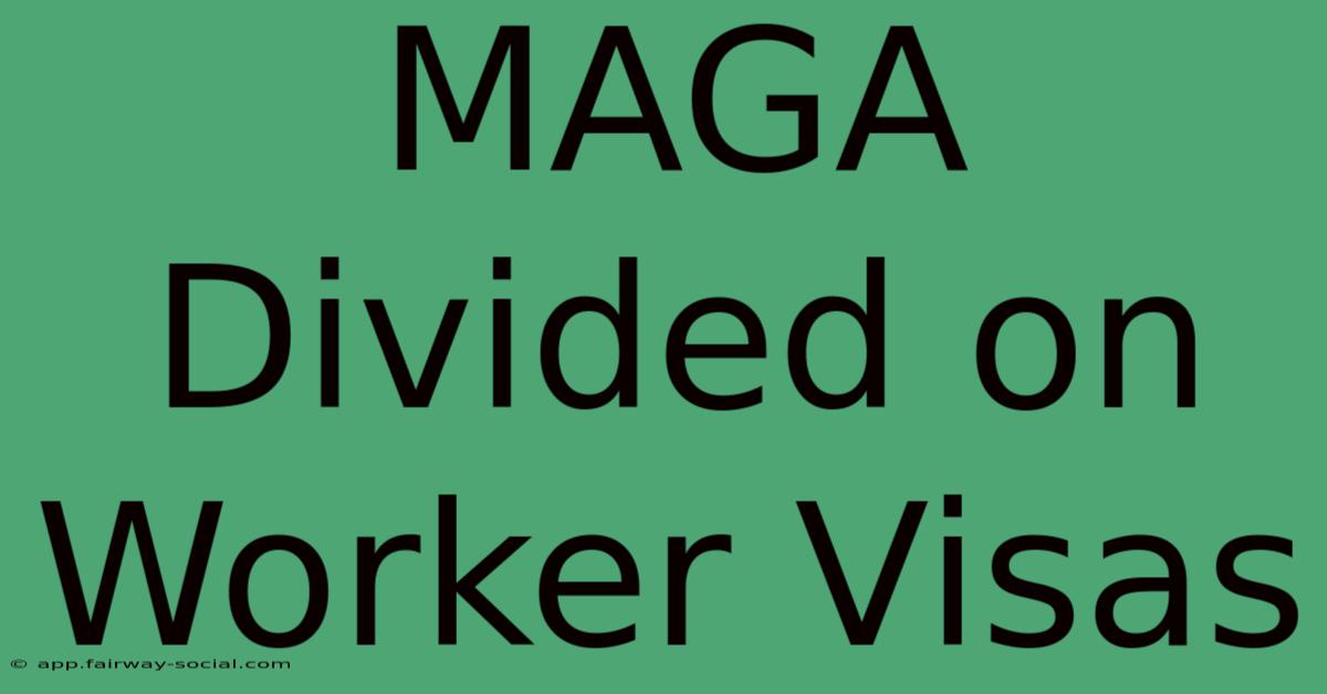 MAGA Divided On Worker Visas