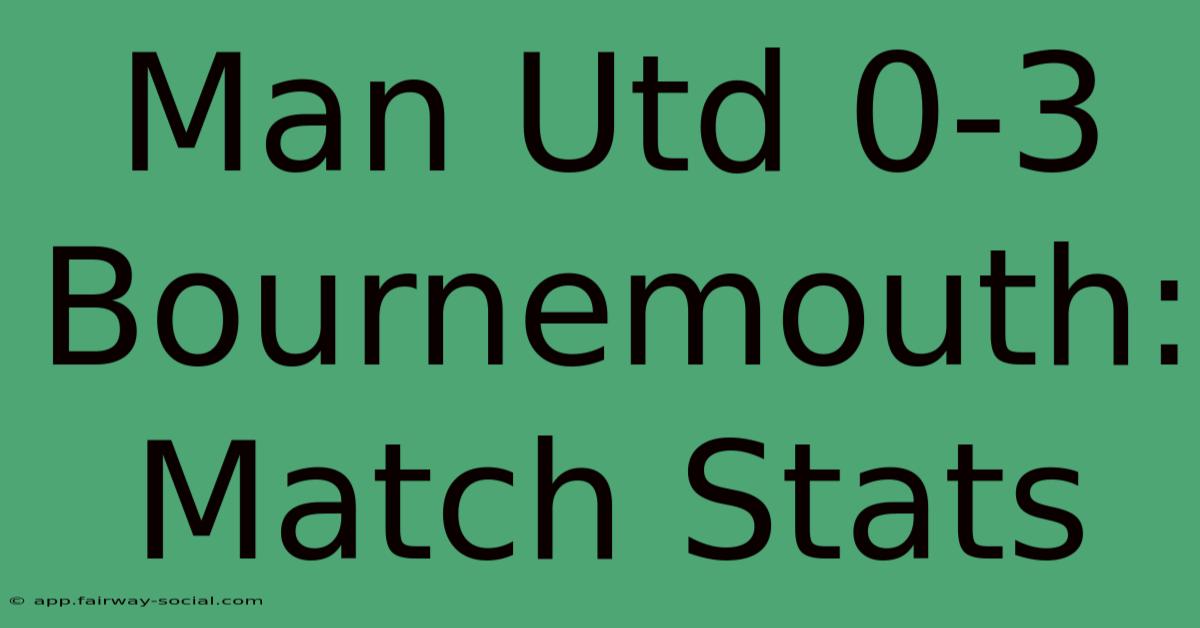 Man Utd 0-3 Bournemouth: Match Stats