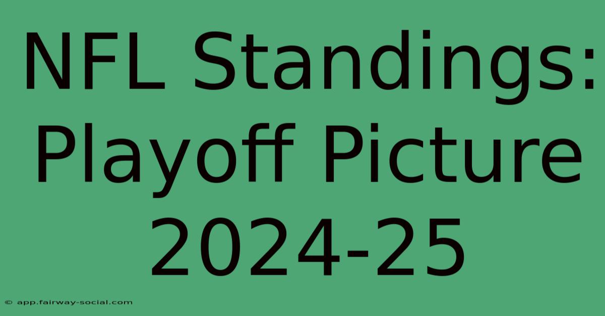 NFL Standings: Playoff Picture 2024-25