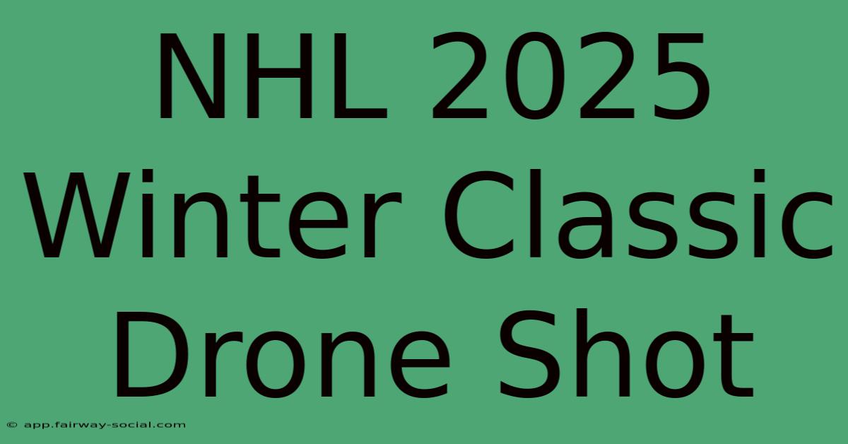 NHL 2025 Winter Classic Drone Shot