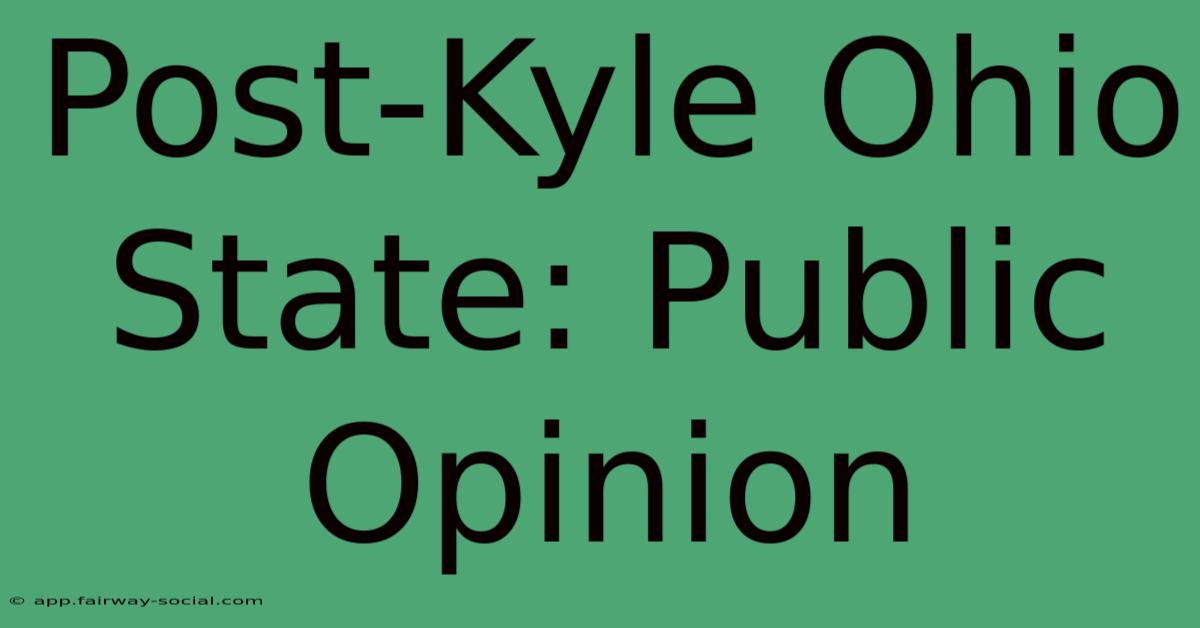 Post-Kyle Ohio State: Public Opinion