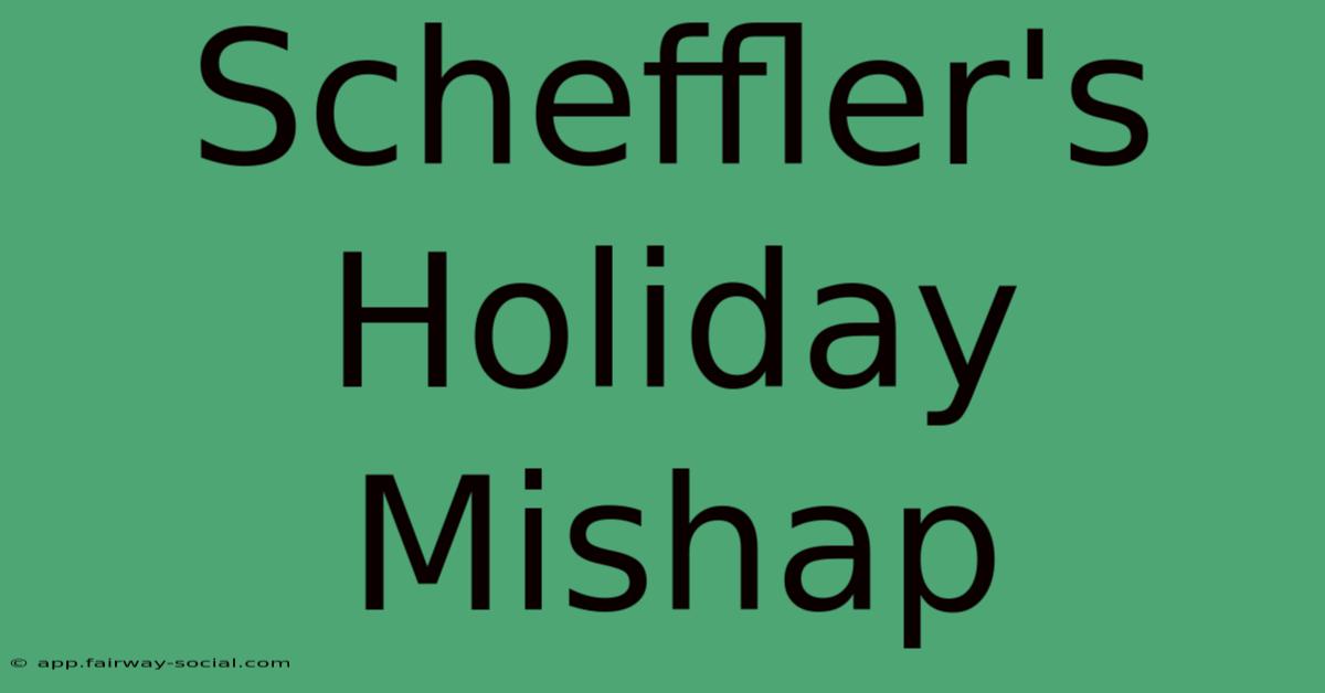 Scheffler's Holiday Mishap