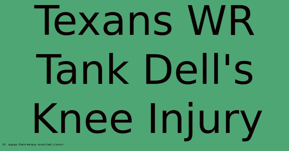 Texans WR Tank Dell's Knee Injury