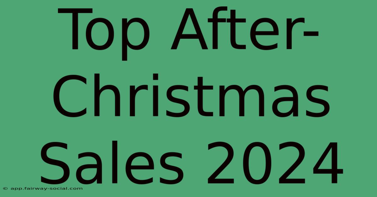 Top After-Christmas Sales 2024