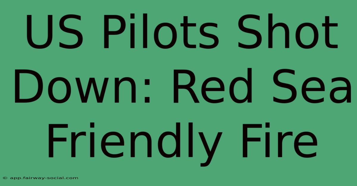 US Pilots Shot Down: Red Sea Friendly Fire